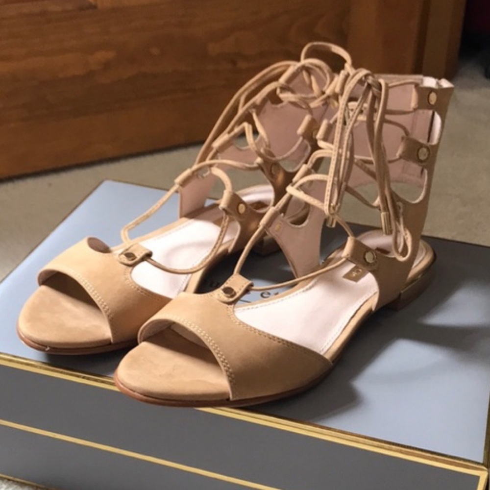 Louise et Cie - Lo-Ashlyn nubuck sandals Lace Up gladiator SZ 8/38